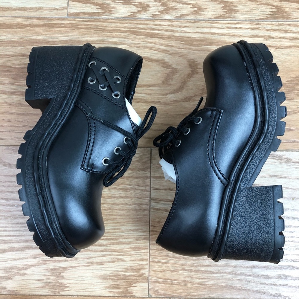 SODA Ivonne-II Black Shoe Boot w Laces - Picture 1 of 12